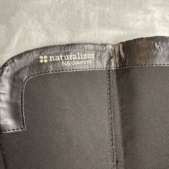 Naturalizer Juletta Black Leather Riding Knee High Boots  Sz 7M - Picture 6 of 9